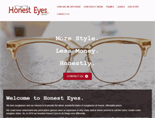 Tablet Screenshot of honesteyesonline.com